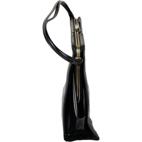 Vintage Theodor California Top Handle Bag Metal Frame Purse Faux Leather PU74 - Picture 2 of 8